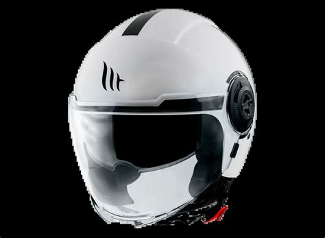 Casco Mt Viale Sv Solid A Gloss Jet Blanco Beltr N Motos