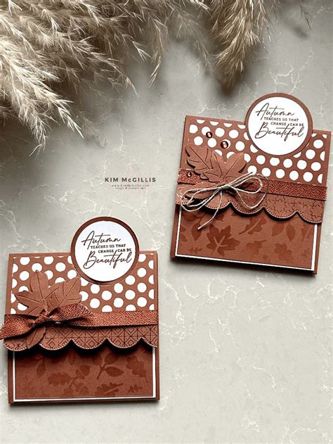 Stampin Up S Fun Fold Copper Clay Card Kim McGillis Stamping Up