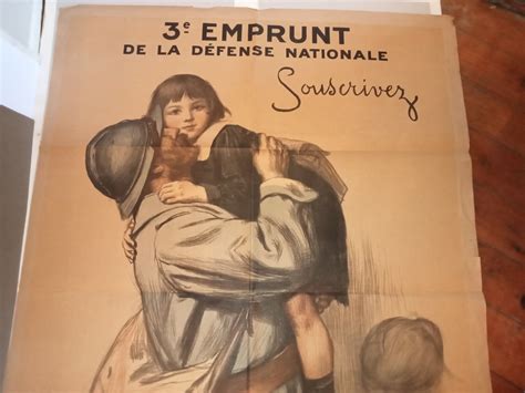 Affiche Ww Eme Emprunt De La Defense Nationale Auguste Leroux