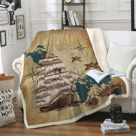 Nautical Blanket Etsy