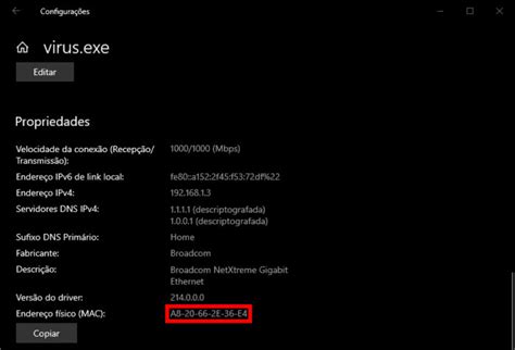 Como descobrir o endereço MAC do PC Computador Tecnoblog
