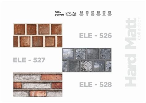 Ceramex Hard Matt Ceramic Wall Tiles Elevation 1x2 Ft 300x600 Mm At