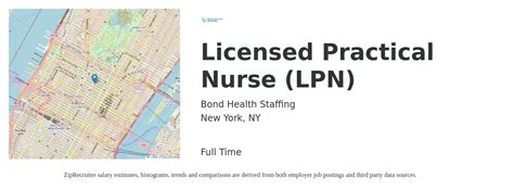 Bond Health Staffing Licensed Practical Nurse Job New York