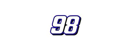 98 Trackhouse Racing font Number | Stunod Racing