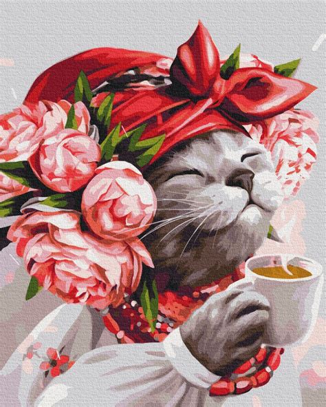 Картины по номерам Кошка хозяйка marysha art BS53241 ТМ Брашми 40х50 см ...
