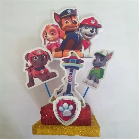 Adorno Para Torta Temática Paw Patrol Patrulla Canina en venta en Tres