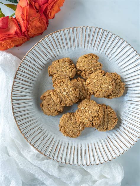 Vegan Peanut Butter Oat Cookies Just 6 Ingredients