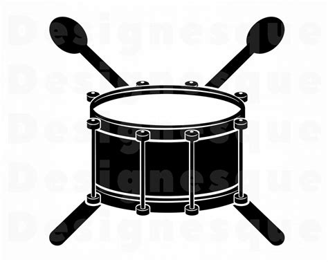 Drum Logo SVG Snare Drum Svg Drum Clipart Drum Files For Etsy