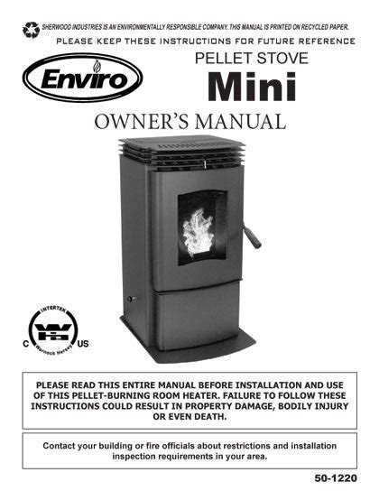 Enviro Mini User Manual Pelletenvmini