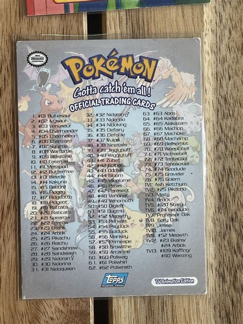 1999 Topps Pokémon Trading Cards Series 1 Complete Set With Foils 1