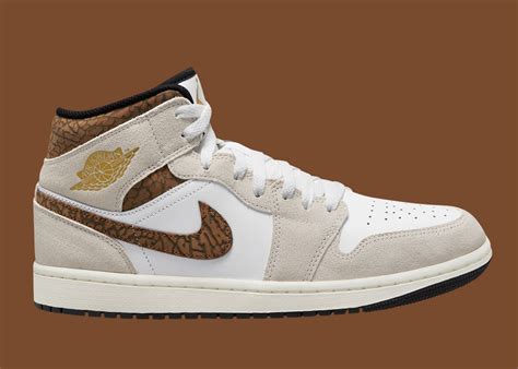 Ontdek Hier De Eerste Beelden Van De Air Jordan 1 Mid Brown Elephant