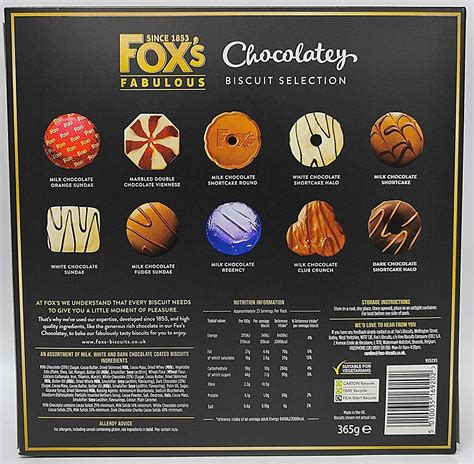 Fox S Fabulous Chocolatey Biscuit Selection G Pack Of Uk Free