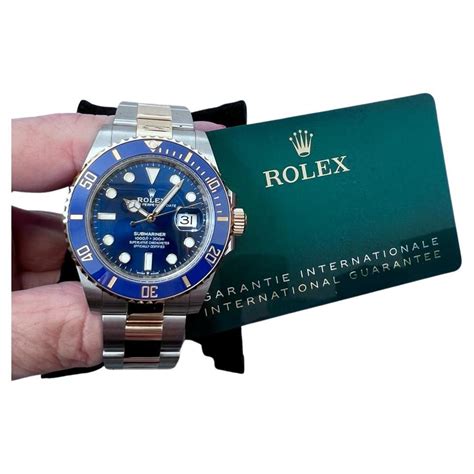 Rolex Submariner Steel K Yellow Gold Blue Dial Automatic Watch