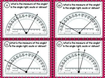 Angles Task Cards Measuring Angles By All Star Teacher TPT