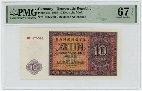 Germany DDR 5 Deutsche Mark 1975 1987 ND PMG 65 EPQ Gem UNC