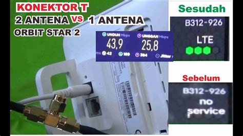 Orbit Star 2 Pakai 2 Antena Outdoor Konektor T Sma Youtube