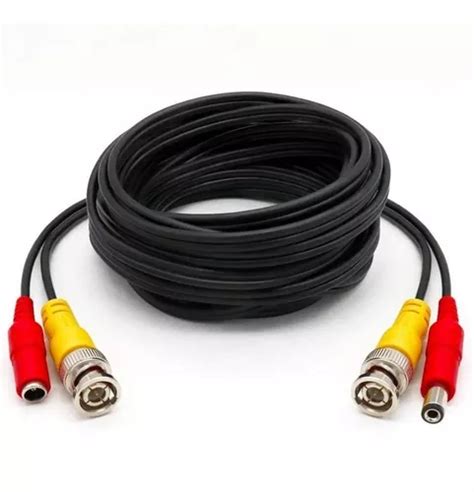 Cable Armado Bnc Alimentacion X 20mts Para Camaras Segurid