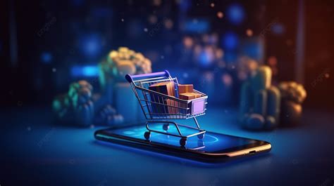 Digital Marketing 3d Rendering Of Mobile Application For Online