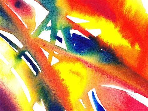 Pure Color Inspiration Abstract Painting Flamboyant Glide Painting By