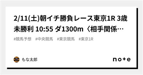 211土☀️朝イチ勝負レース☀️東京1r 3歳未勝利 1055 ダ1300m〈相手関係一気に楽に・広い東京コースで持ち味存分に生かして