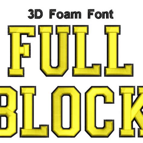 3d Foam Font Old English 2 Color Value Pack Etsy