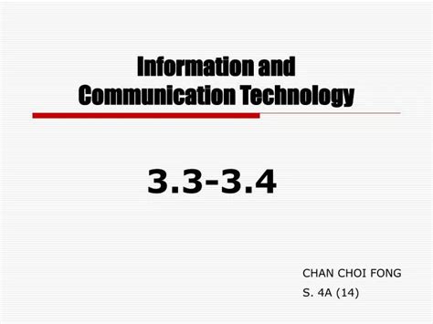 Ppt Information And Communication Technology Powerpoint Presentation