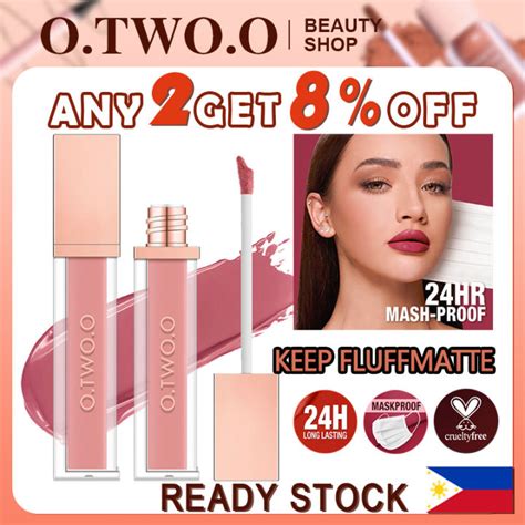 O Two O Liquid Lipstick Matte Lip Gloss Colors Waterproof Hours Long Lasting Nude Lipstick