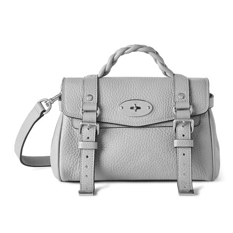 Mulberry Mini Alexa In Gray Lyst