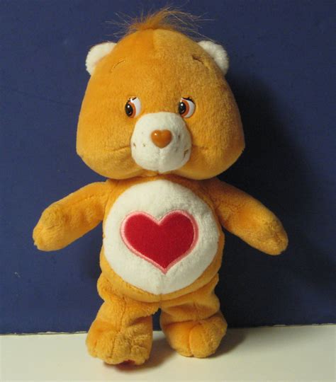 Care Bears Tenderheart Bear 8" Plush - Play Along - 2002 Vintage