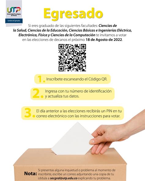 Egresados En Contacto Con Tu Universidad Conoce C Mo Votar En Las