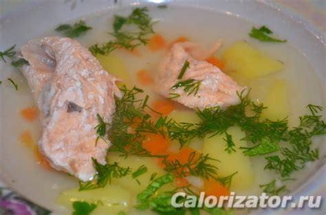 Уха из семги - калорийность, состав, описание - Calorizator.ru