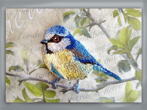 Pin By Donna Harris On Birds Stitched Bird Embroidery Crewel