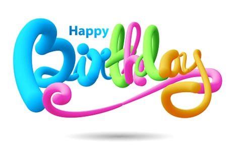 Happy Birthday 3d Text Stock Illustration Download Image Now Istock