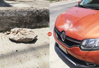 Arrojan Piedras Desde El Puente Tampico Y Da An Veh Culos Estacionados