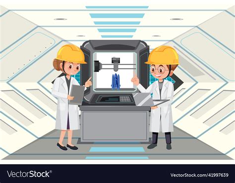 Concept of automation industry Royalty Free Vector Image