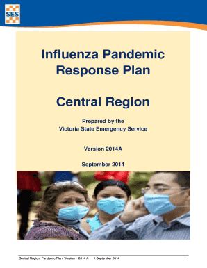 Fillable Online Ses Vic Gov Central Region Pandemic Emergency Plan Pdf