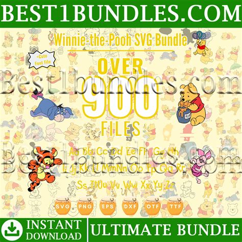 900 Winnie The Pooh Svg Bundle Best1bundles