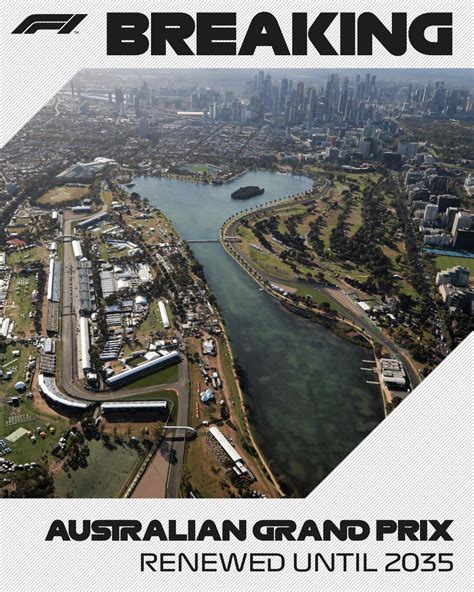 Formula The Australian Grand Prix Will Be On The F Race Calendar