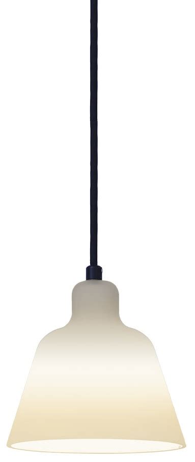 Lampa wisząca ze szklanym kloszem półokrągłym Ø15x16 cm biała