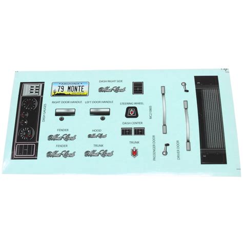 Monte Carlo Decal Sheet Skunks Hobbies