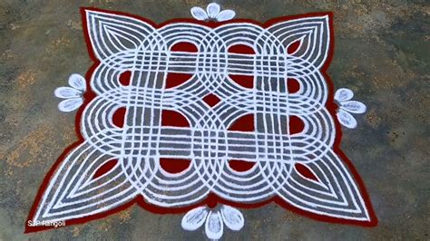 Aani Madham Rangoli Simple Padi Kolam Pandaga Muggulu YouTube