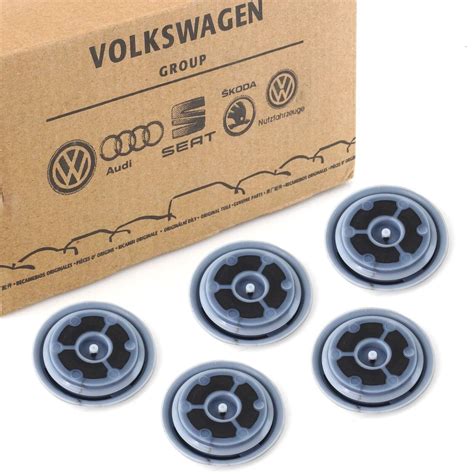 5x Original Volkswagen Stopfen Abdeckung Tülle 40mm Für Vw Golf Ab 88