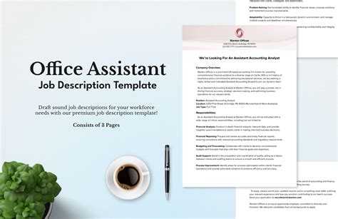 Job Description Template Samples Pdf