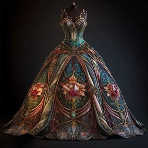 Pin By Decorative Muralist Grace On Costumes Fantasy Gowns