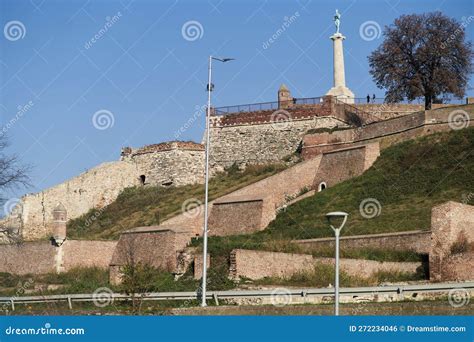 View Of Kalemegdan And The Monument To The Winner Belgrade Serbia