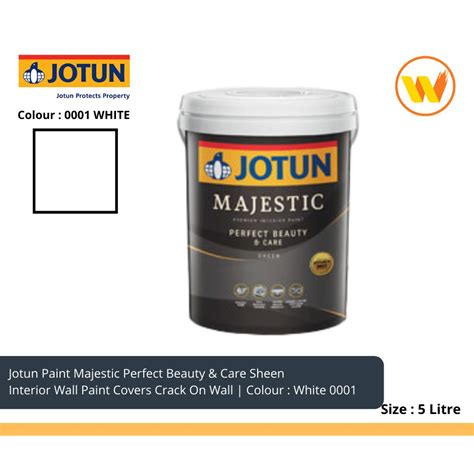 Litre Jotun Paint Majestic Perfect Beauty Care White L