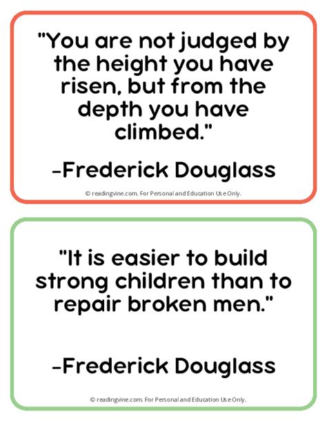 Frederick Douglass Quotes | Free Printable PDF Posters