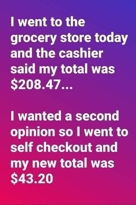 Best Funny Self Checkout Memes Gag