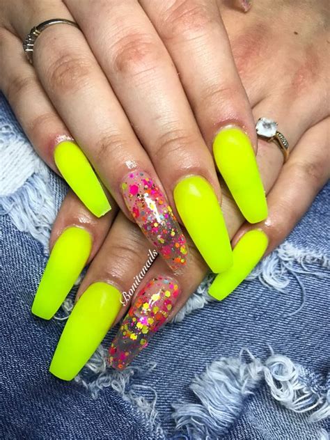 60 Beautiful Neon Yellow Nail Designs 2023 Bright Cures