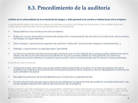 Criterios Para La Realización De Las Auditorías